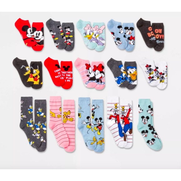 Disney Accessories Disney Mickey Friends Womens 5 Days Of Socks